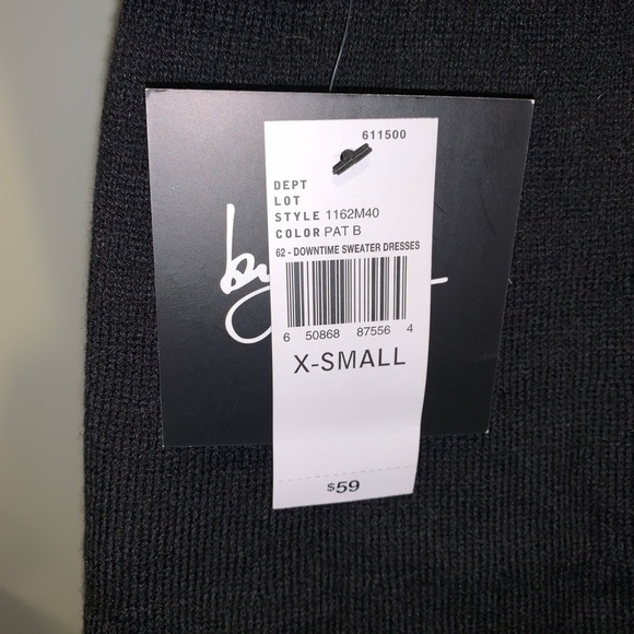 NWT black sweater dress with sleeves - Picture 3 of 4